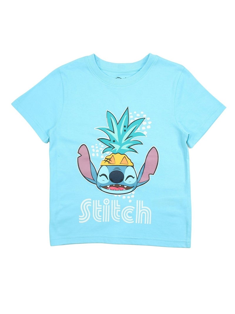 Disney - Ensemble T-shirt et Short Lilo et Stitch Bleu marine - Kiabi