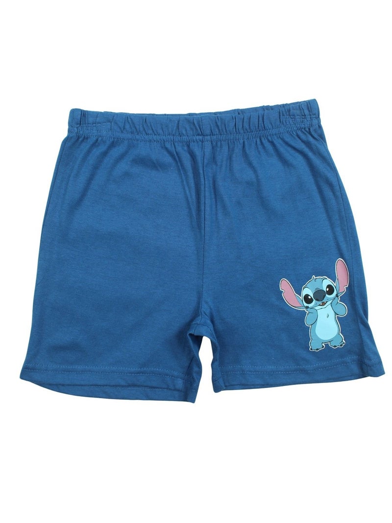 Disney - Ensemble T-shirt et Short Lilo et Stitch Bleu marine - Kiabi