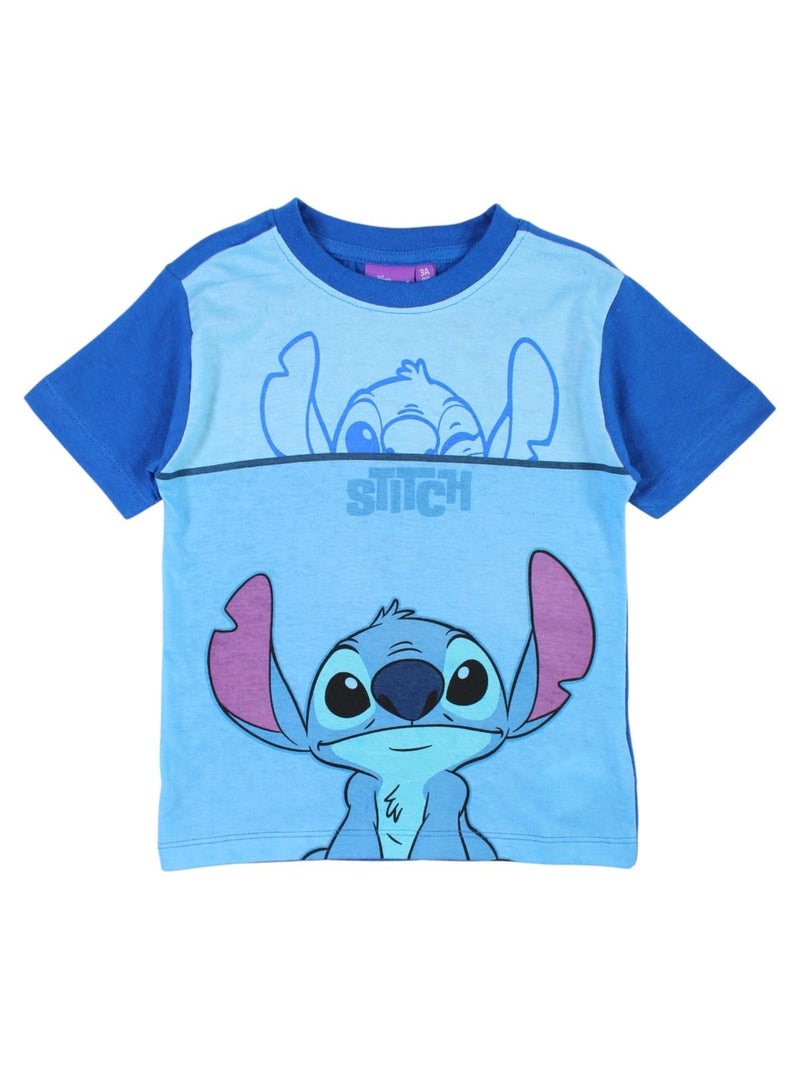 Disney - Ensemble T-shirt et Short Lilo et Stitch Bleu marine - Kiabi