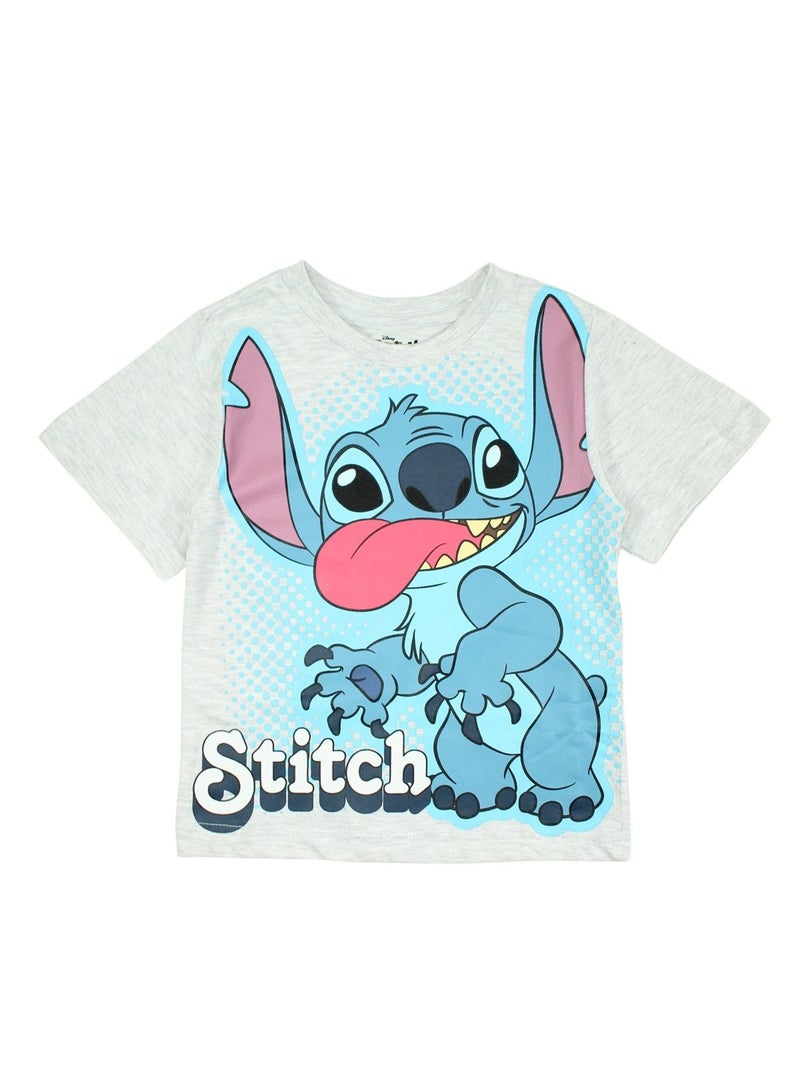 Disney - Ensemble T-shirt et Short Lilo et Stitch Gris - Kiabi
