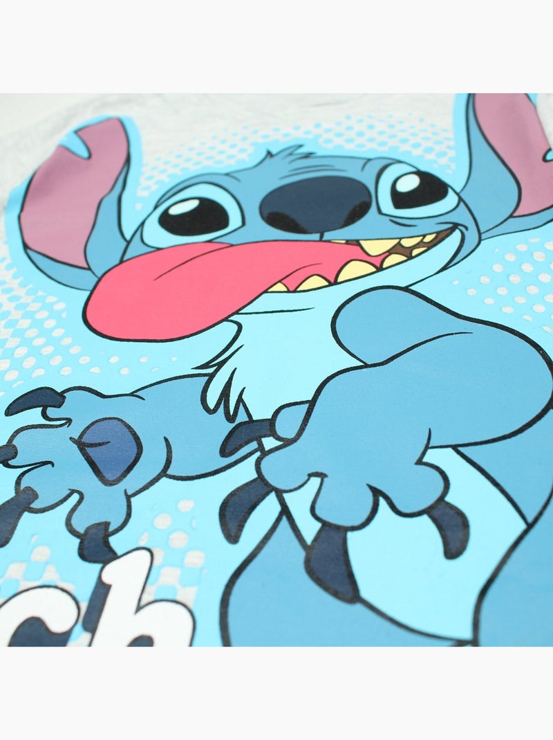 Disney - Ensemble T-shirt et Short Lilo et Stitch Gris - Kiabi