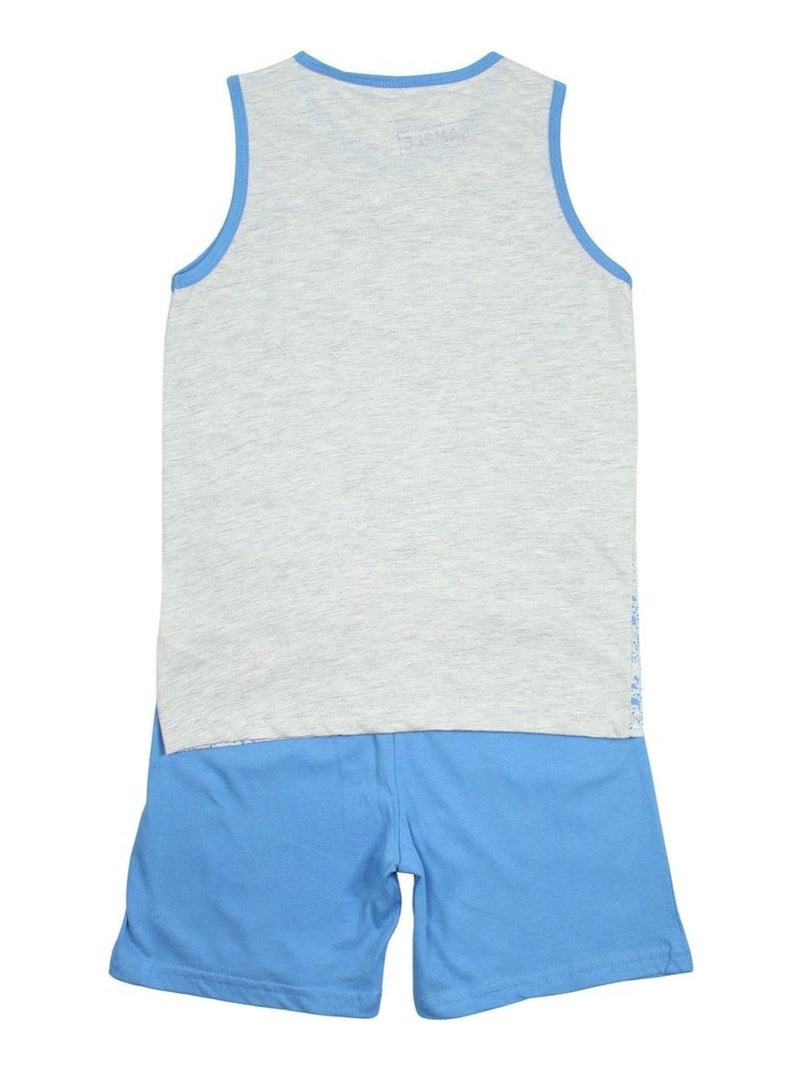 Disney - Ensemble T-shirt et Short Mickey Bleu - Kiabi