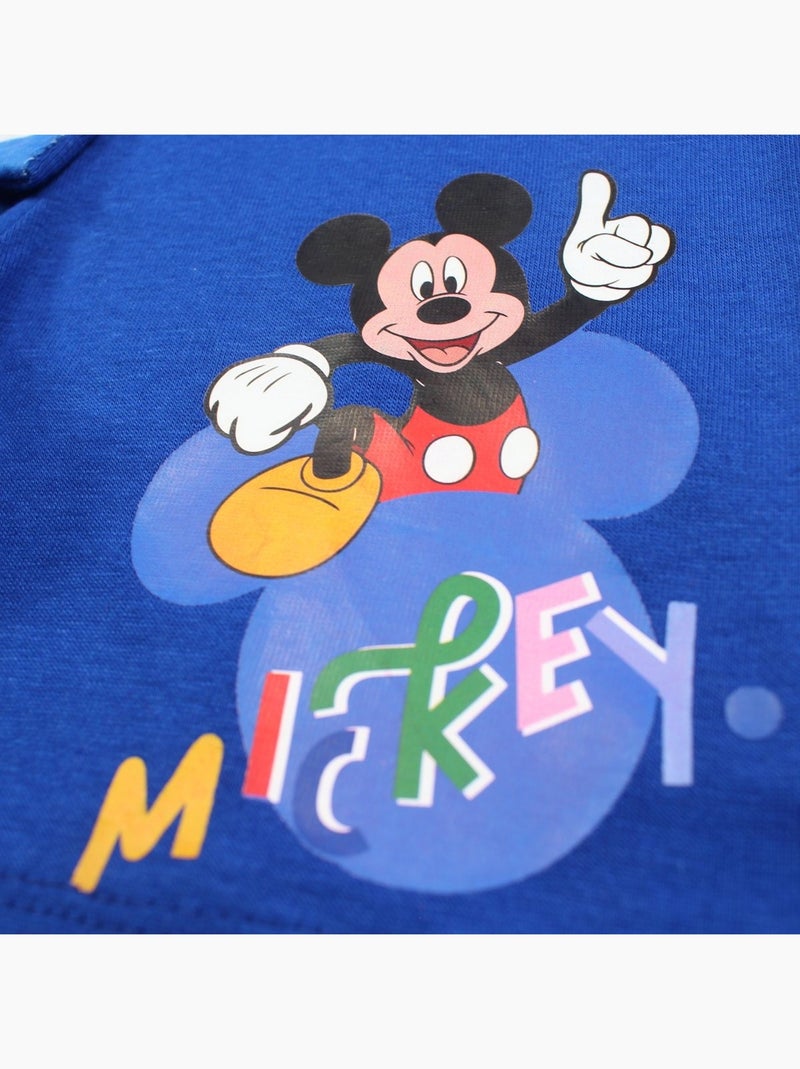 Disney - Ensemble T-shirt et Short Mickey Bleu marine - Kiabi
