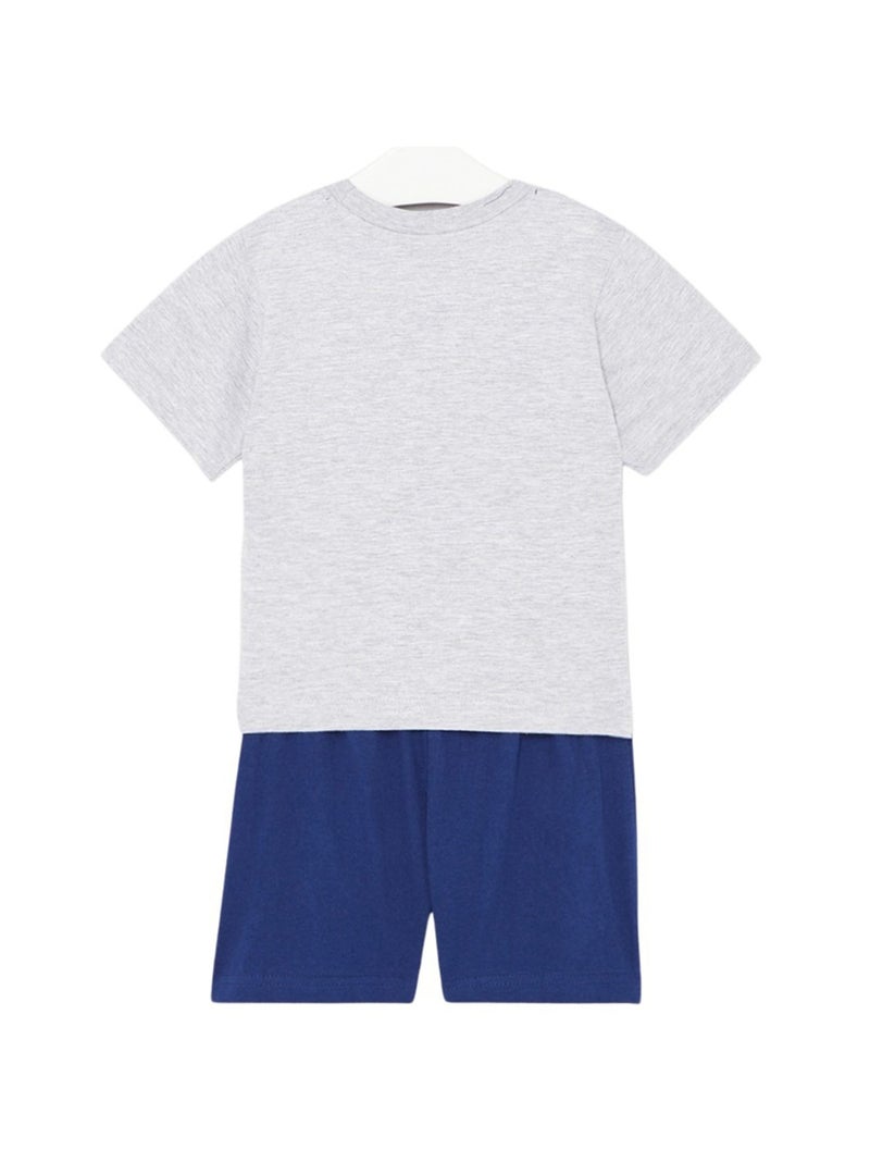 Disney - Ensemble T-shirt et Short Mickey Gris - Kiabi