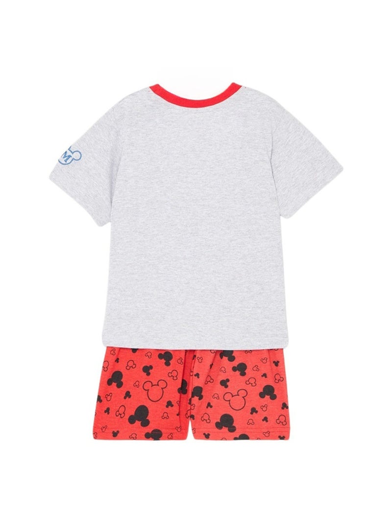 Disney - Ensemble T-shirt et Short Mickey Rouge - Kiabi