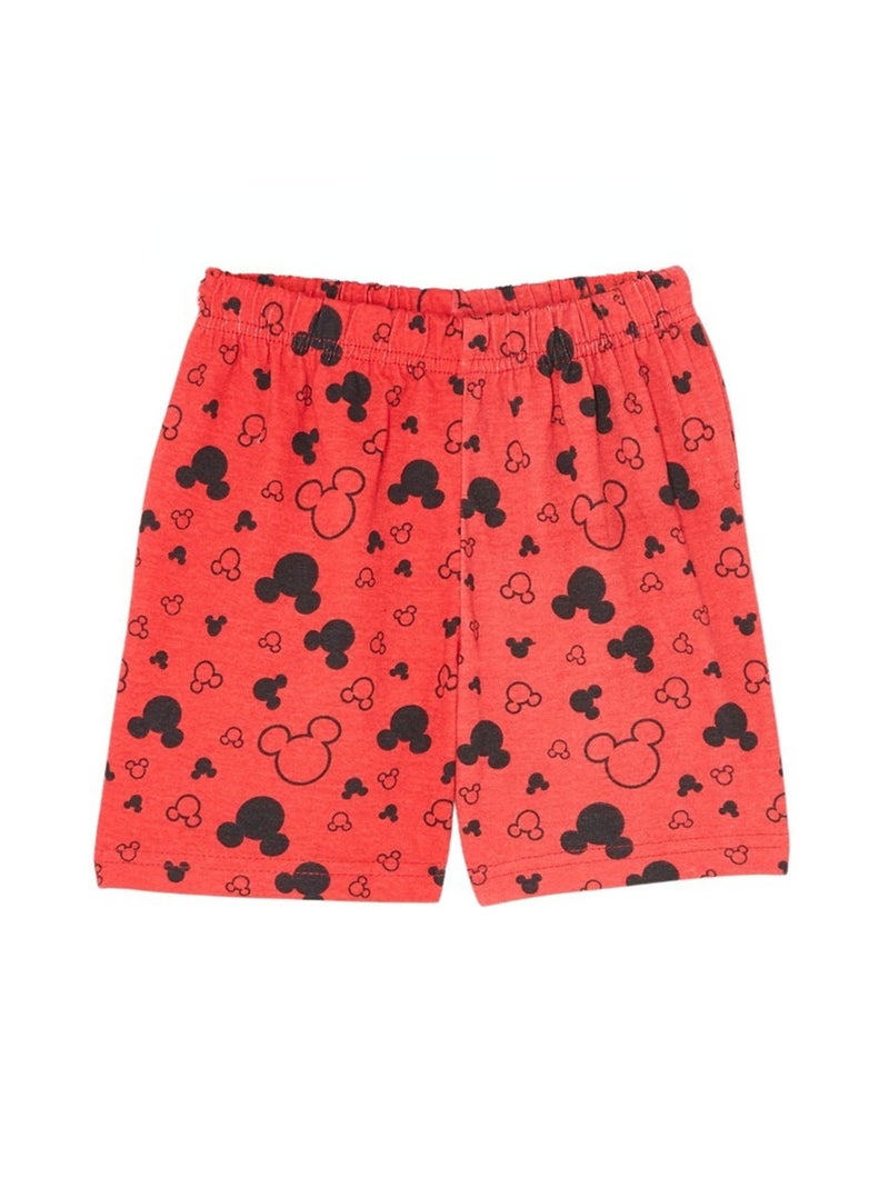 Disney - Ensemble T-shirt et Short Mickey Rouge - Kiabi