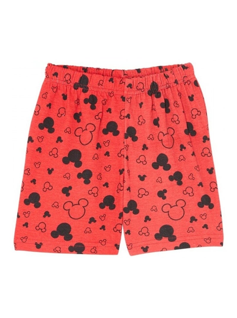 Disney - Ensemble T-shirt et Short Mickey Rouge - Kiabi
