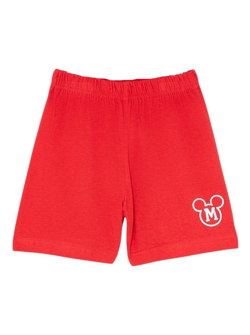 Disney - Ensemble T-shirt et Short Mickey Rouge - Kiabi