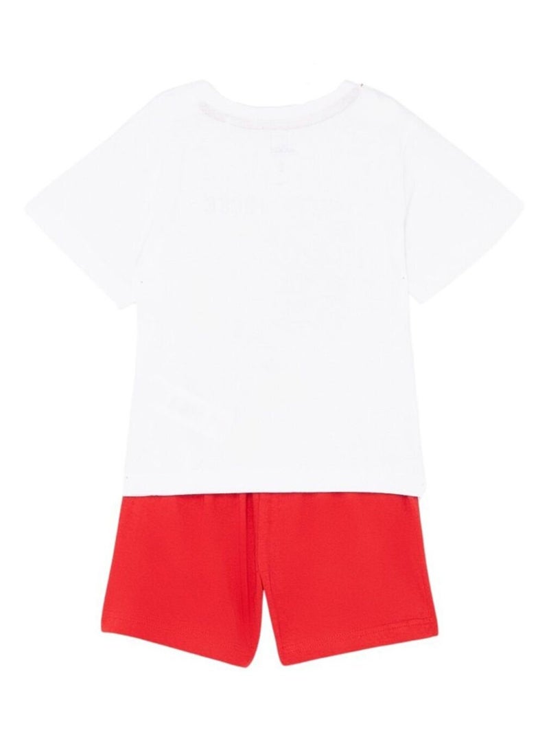 Disney - Ensemble T-shirt et Short Mickey Rouge - Kiabi