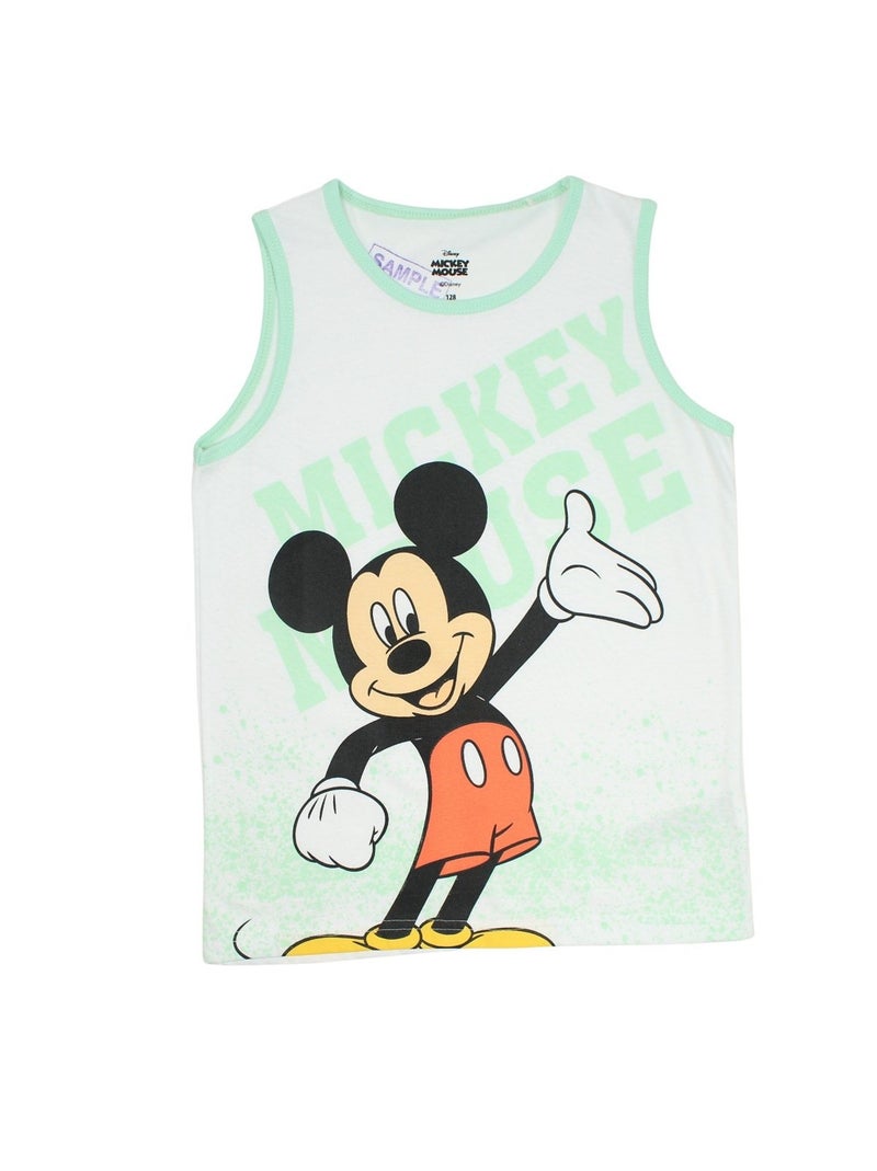 Disney - Ensemble T-shirt et Short Mickey Vert - Kiabi