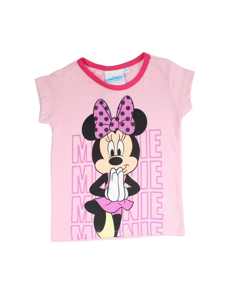 Disney - Ensemble T-shirt et Short Minnie Rose - Kiabi