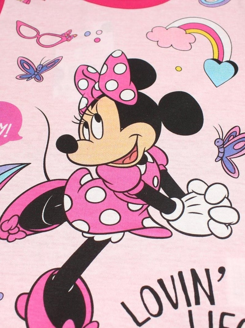Disney - Ensemble T-shirt et Short Minnie Rose fushia - Kiabi