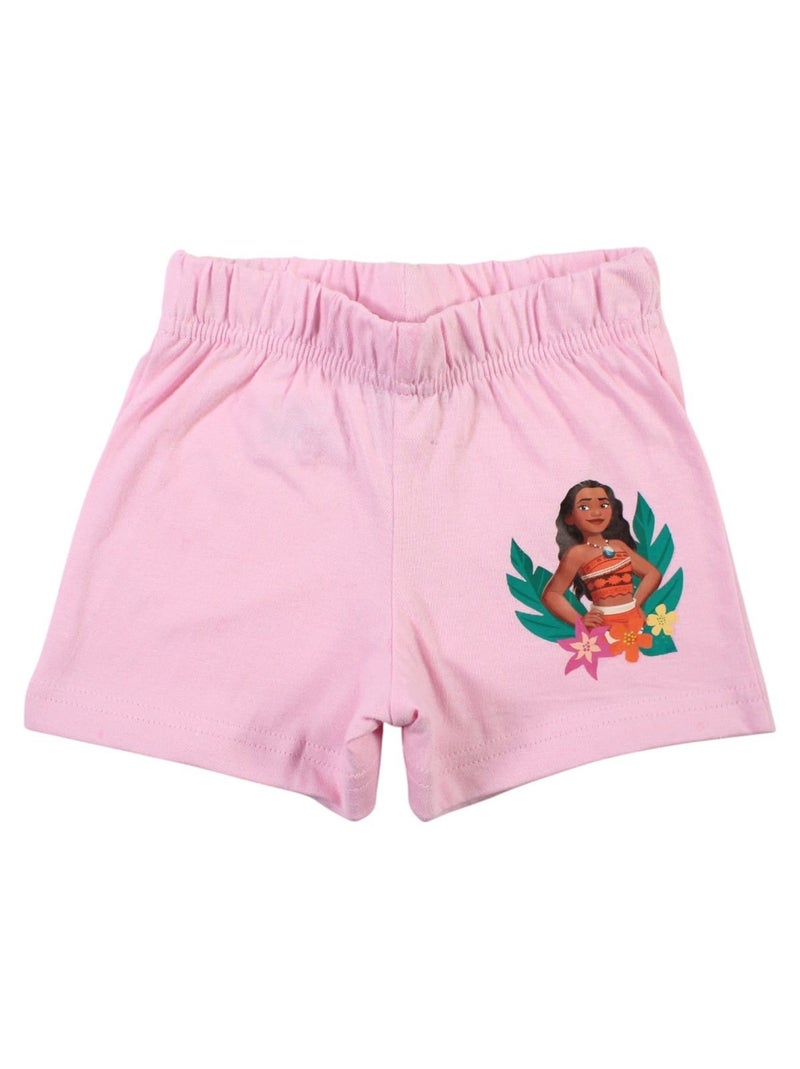 Disney - Ensemble T-shirt et Short Vaiana Blanc - Kiabi