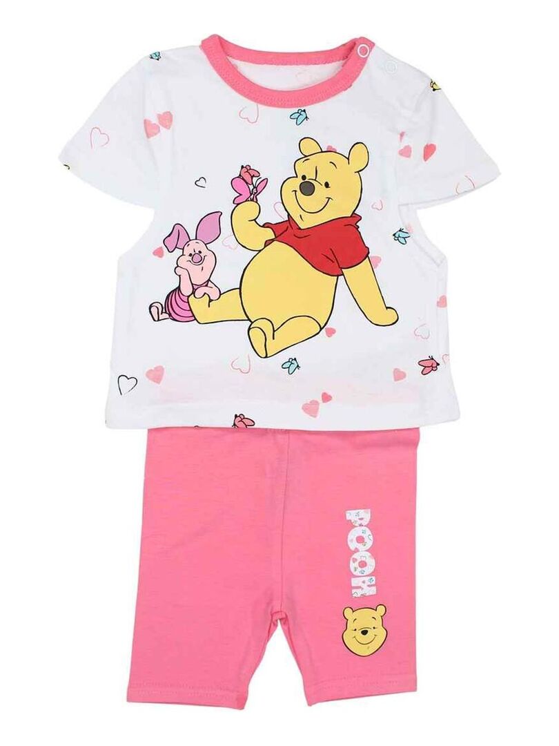 Disney - Ensemble ​​T-shirt legging bébé fille Imprimé Winnie L'ourson Rose fushia - Kiabi