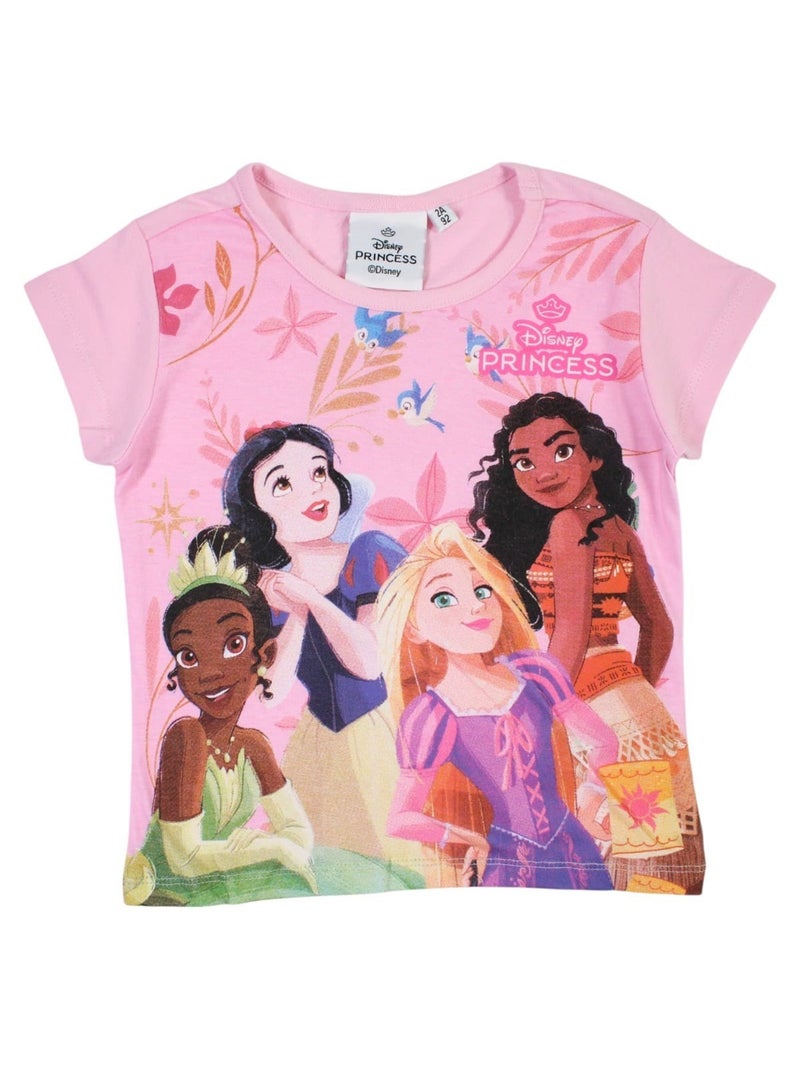 Disney - ensemble t-shirt manches courtes et short imprimés Rose - Kiabi