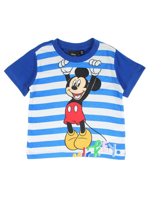 Disney - ensemble t-shirt rayé et short imprimés - Kiabi