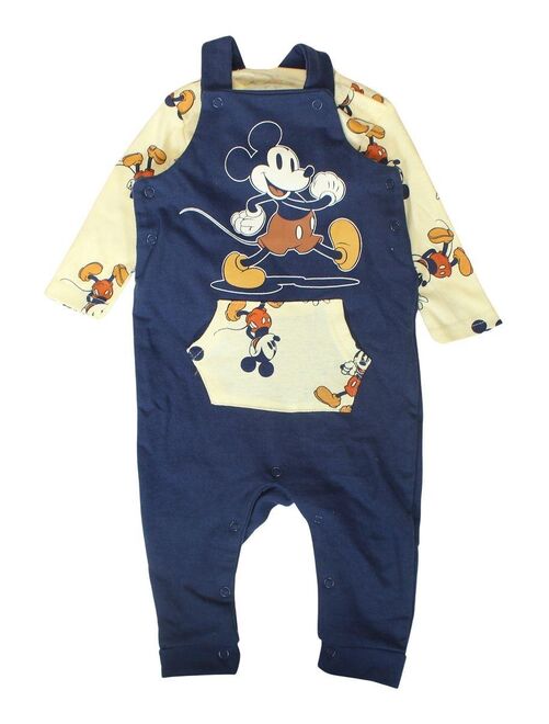 Disney - Ensemble ​​T-shirt salopette bébé garçon Imprimé Mickey - Kiabi