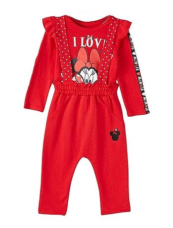 Disney - Ensemble ​​T-shirt salopette Imprimé Minnie