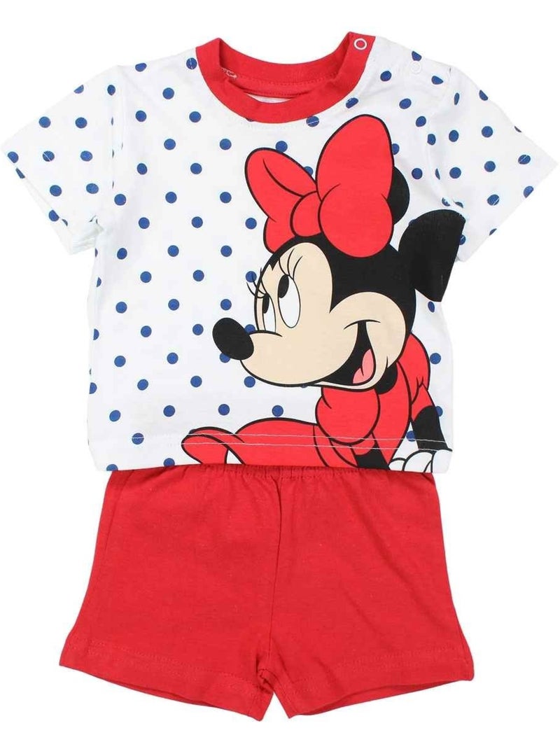 Disney - Ensemble T-shirt short Imprimé Minnie - Rose - - 11.92