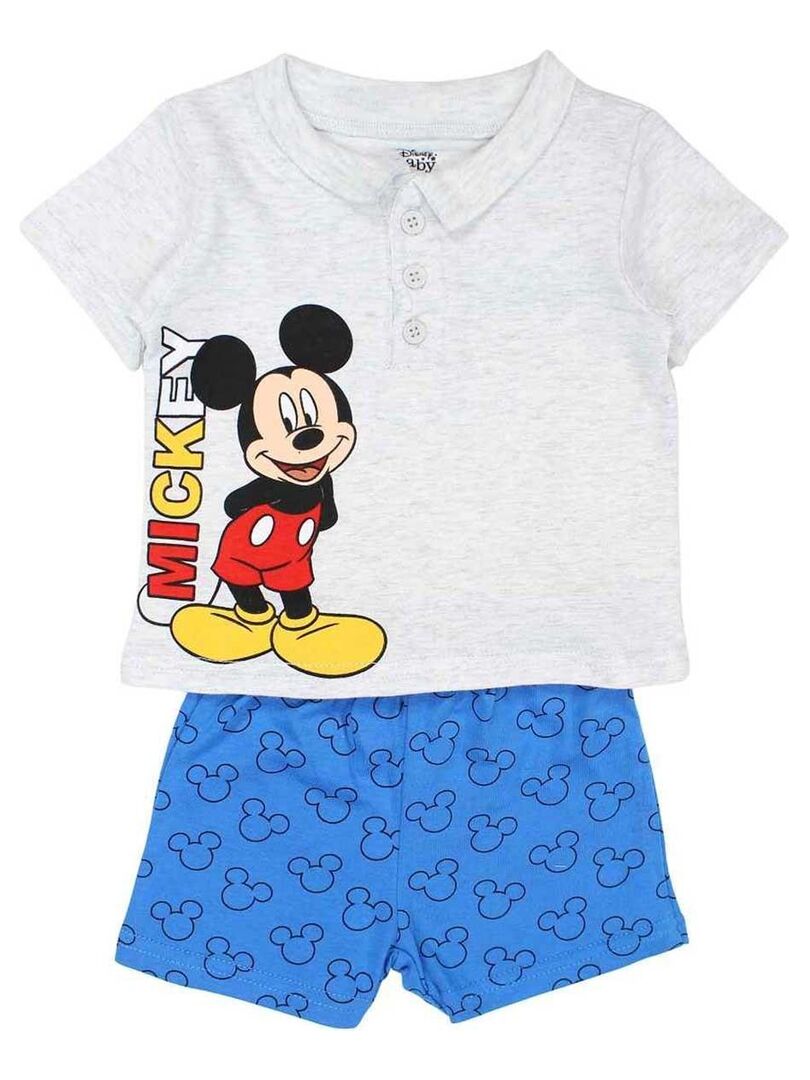 Disney - Ensemble ​​T-shirt short bébé garçon Imprimé Mickey Bleu - Kiabi