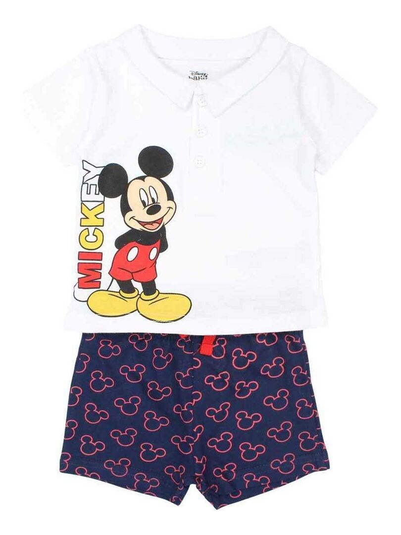 Disney - Ensemble ​​T-shirt short bébé garçon Imprimé Mickey Bleu marine - Kiabi