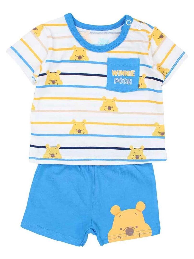 Disney - Ensemble ​​T-shirt short bébé garçon Imprimé Winnie L'ourson Bleu - Kiabi