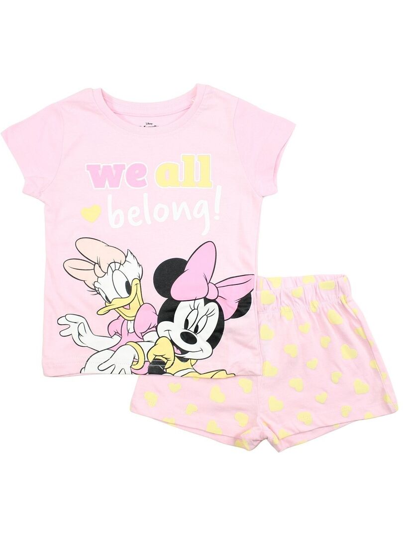 Ensemble été Fille Minnie (Disney) – Tee-shirt + Short – Taille 6 Ans (116 Cm) – Neuf Avec étiquettes