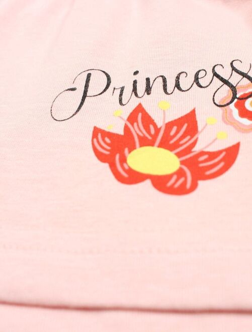 Disney - Ensemble ​​T-shirt short fille Imprimé Princesse - Kiabi