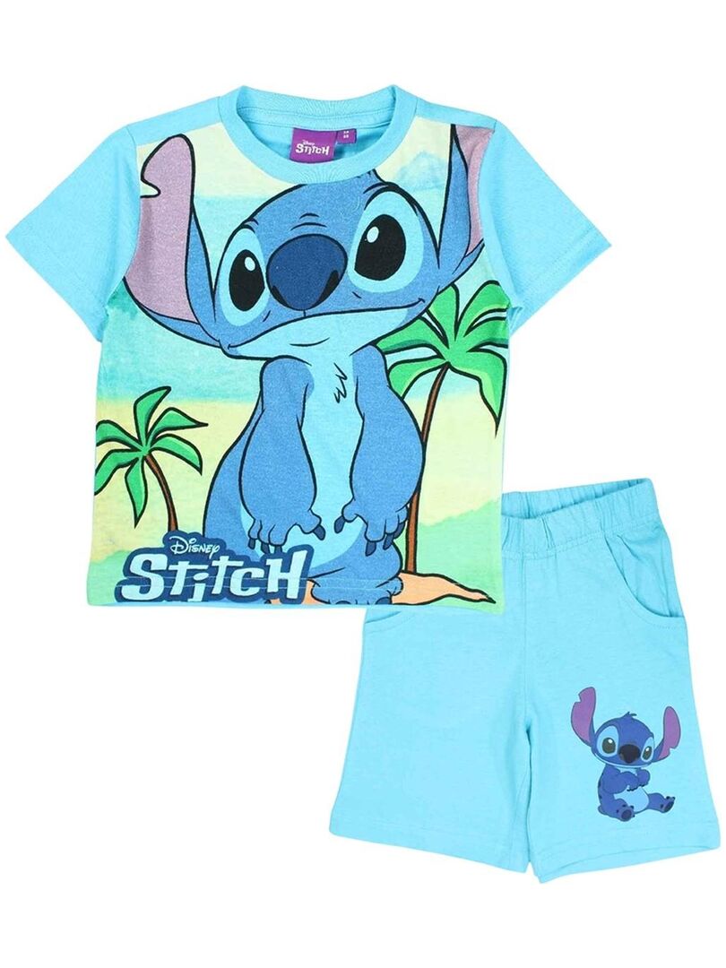 Disney - Combinaison fille imprimé Lilo Et Stitch - Bleu - Kiabi