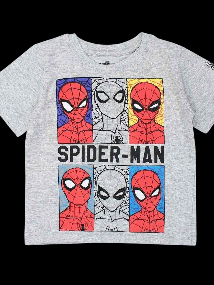 ENSEMBLE JOGGING T-SHIRT ET BERMUDA SPIDEY © MARVEL - Gris anthracite | France