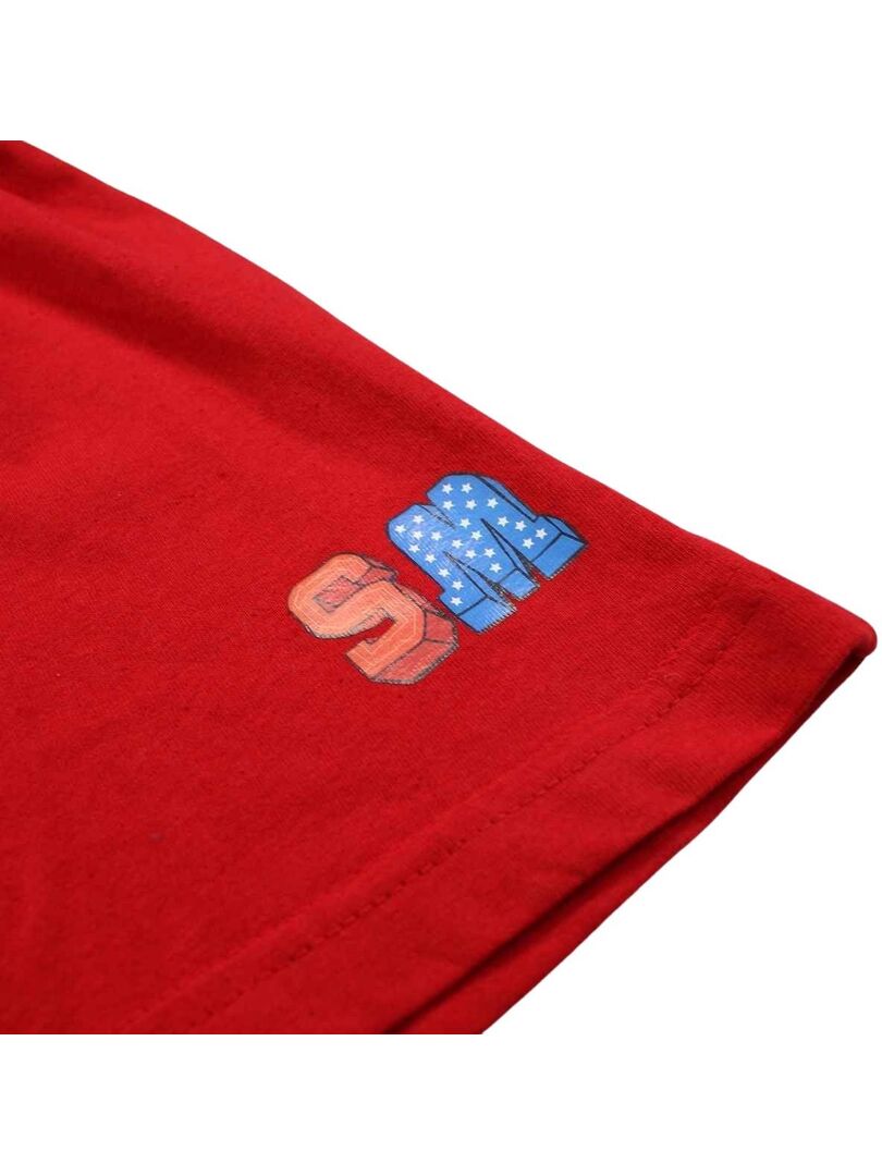 Ensemble Short + T-shirt Garçon 8-16 Ans - Neuf Avec étiquettes - Coton Bleu Géométrique