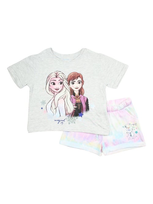 Disney - Ensemble ​​T-shirt short Imprimé La Reine Des Neiges - Kiabi