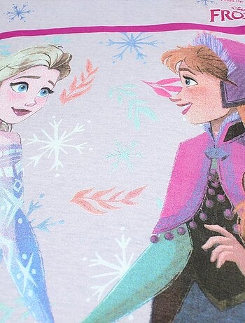 Disney - Ensemble ​​T-shirt short Imprimé La Reine Des Neiges