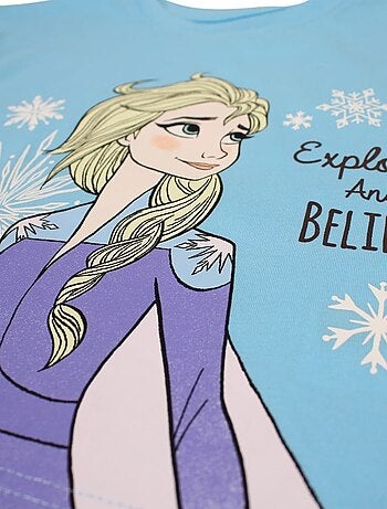 Disney - Ensemble ​​T-shirt short Imprimé La Reine Des Neiges