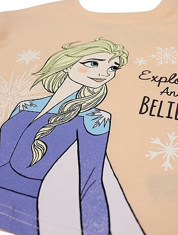 Disney - Ensemble ​​T-shirt short Imprimé La Reine Des Neiges