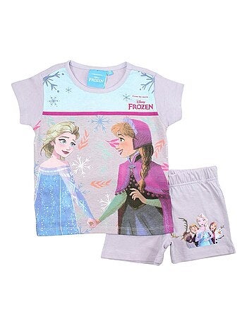 Disney - Ensemble ​​T-shirt short Imprimé La Reine Des Neiges