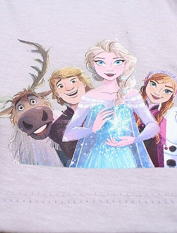 Disney - Ensemble ​​T-shirt short Imprimé La Reine Des Neiges