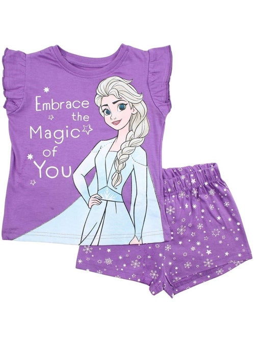 Disney - Ensemble ​​T-shirt short Imprimé La Reine Des Neiges - Kiabi