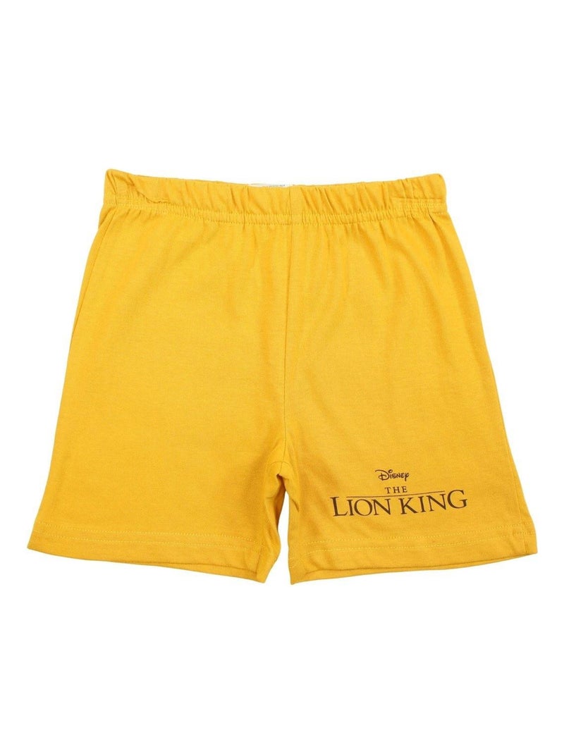 Disney - Ensemble ​​T-shirt short Imprimé Le Roi Lion Jaune - Kiabi
