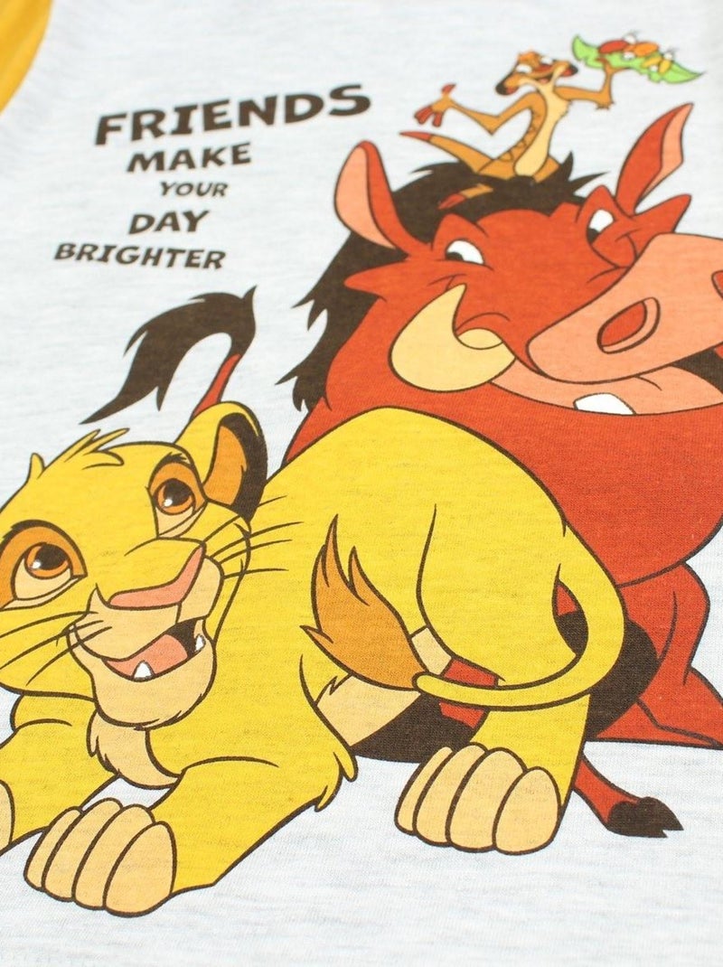 Disney - Ensemble ​​T-shirt short Imprimé Le Roi Lion Jaune - Kiabi