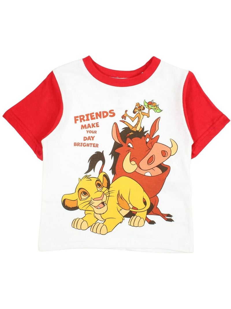 Disney - Ensemble ​​T-shirt short Imprimé Le Roi Lion Rouge - Kiabi