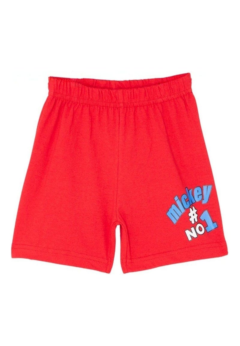 Disney - Ensemble ​​T-shirt short Imprimé Mickey Rouge - Kiabi