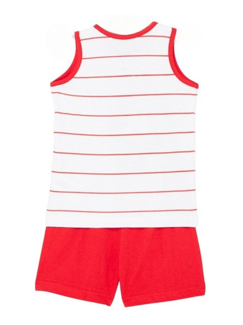 Disney - Ensemble ​​T-shirt short Imprimé Mickey Rouge - Kiabi