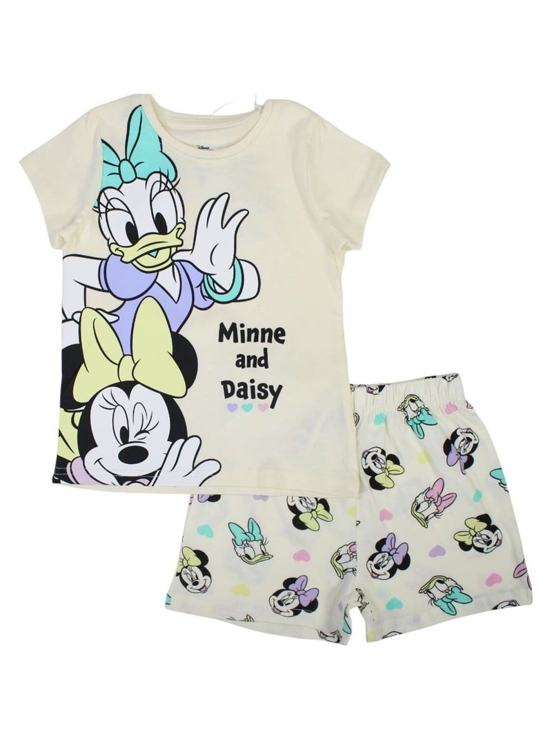 Disney - Ensemble ​​T-shirt short Imprimé Minnie Blanc - Kiabi