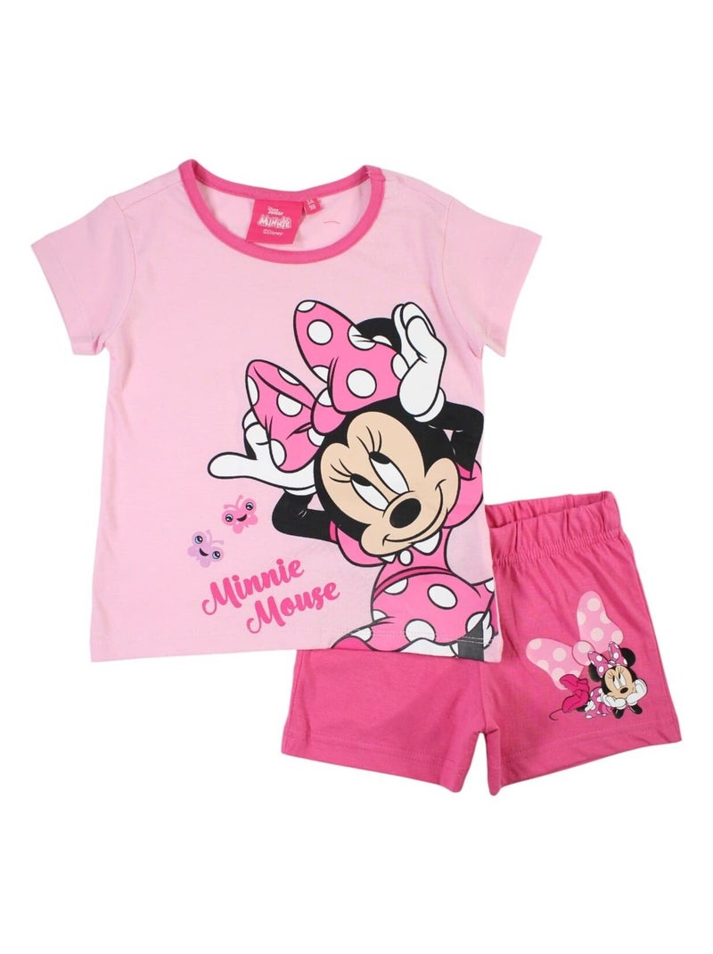 Disney - Ensemble ​​T-shirt short Imprimé Minnie Rose - Kiabi