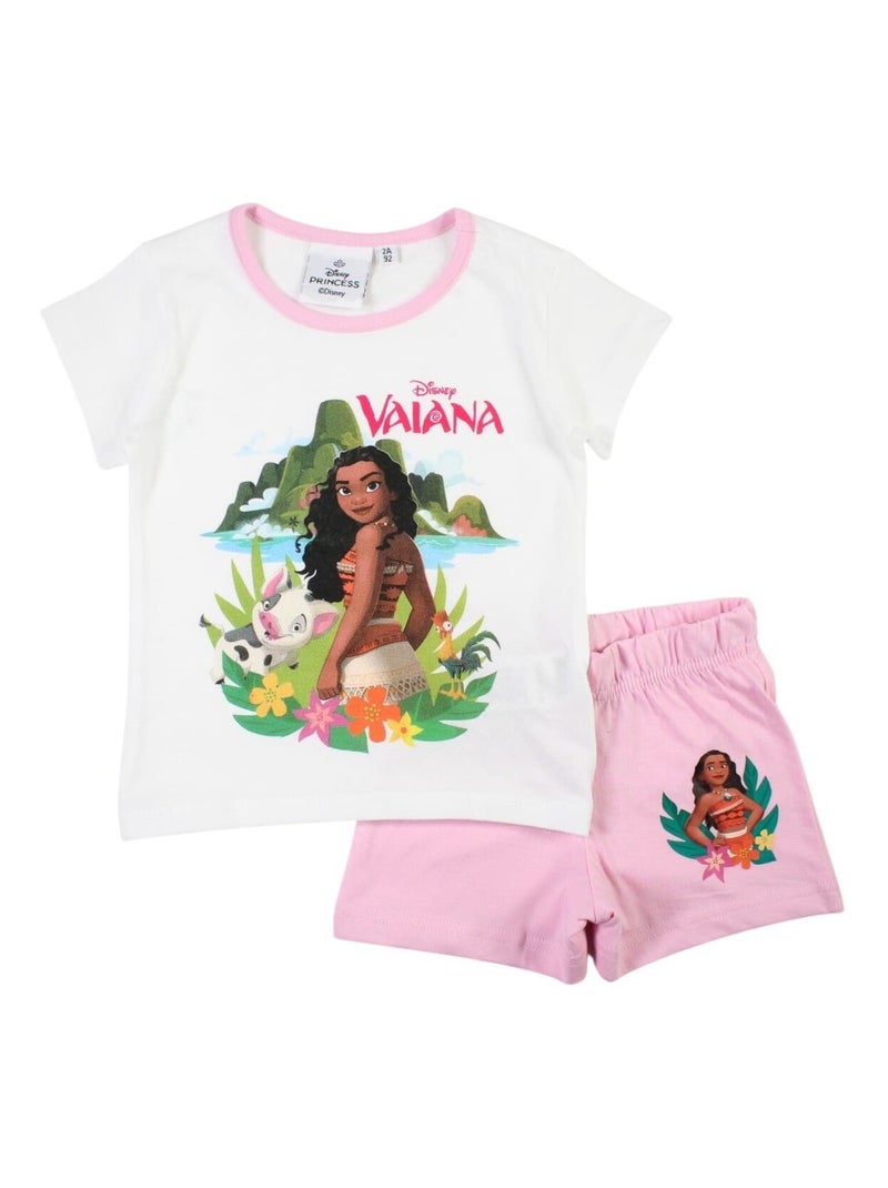 Disney - Ensemble ​​T-shirt short Imprimé Princesse Blanc - Kiabi