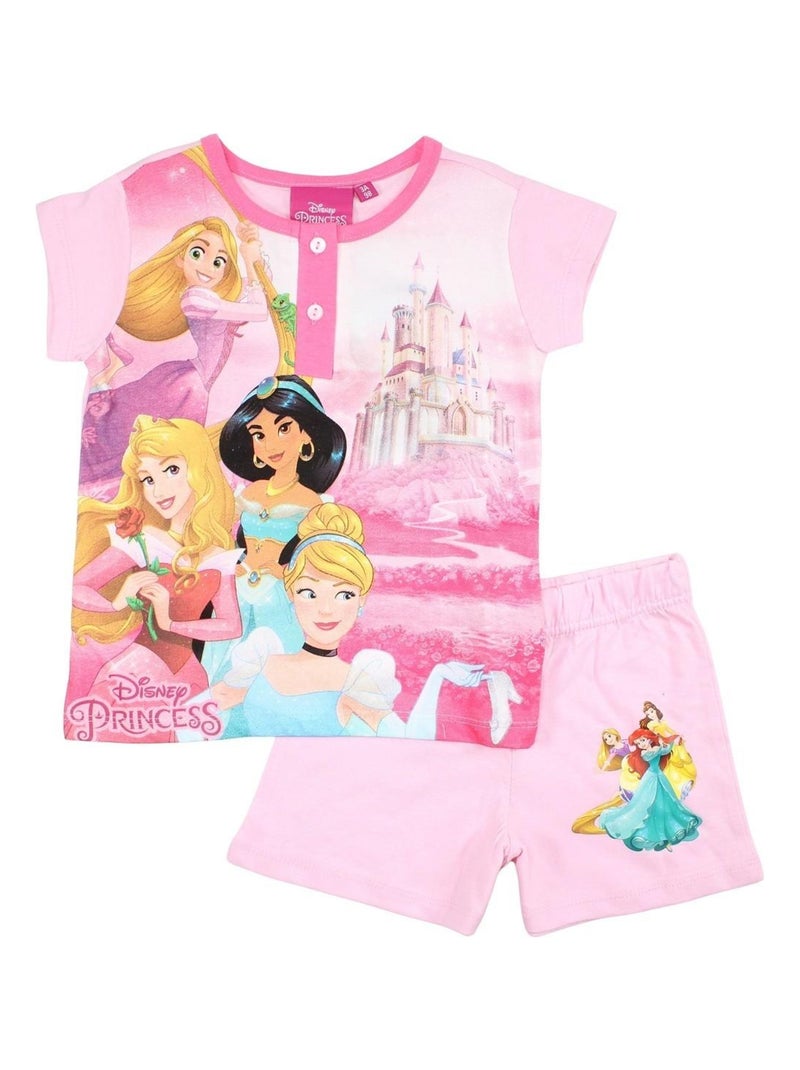 Disney - Ensemble ​​T-shirt short Imprimé Princesse Rose - Kiabi