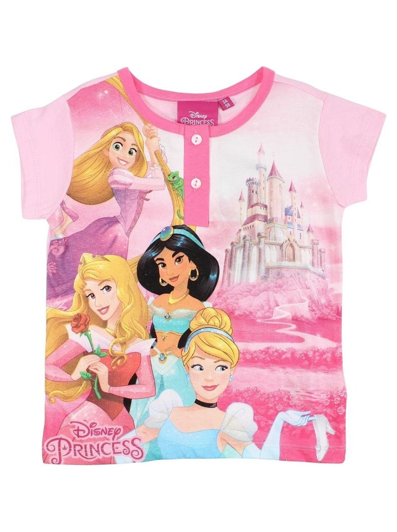 Disney - Ensemble ​​T-shirt short Imprimé Princesse Rose - Kiabi