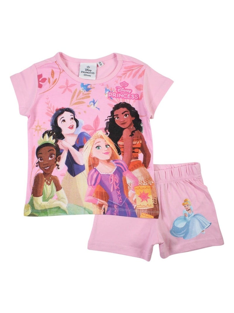 Disney - Ensemble ​​T-shirt short Imprimé Princesse Rose - Kiabi