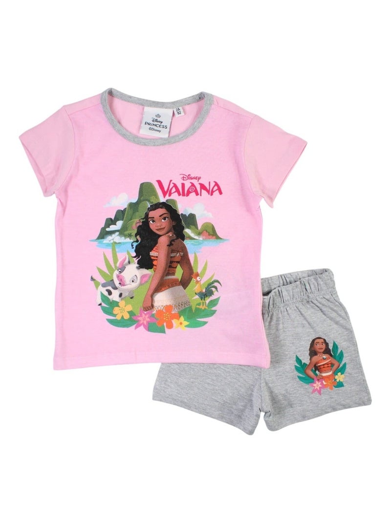 Disney - Ensemble ​​T-shirt short Imprimé Princesse Rose - Kiabi